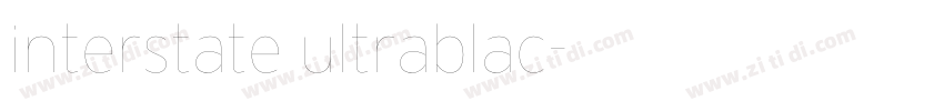 interstate ultrablac字体转换